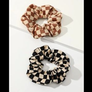 COMING SOON Checkered Print Scrunchies